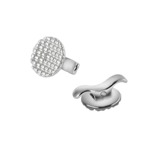 Stainless Steel Lingual Button with Small Cleat 10 pcs/pk