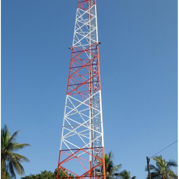 110km/H galvanizou a torre de antena da tevê para telecomunicações