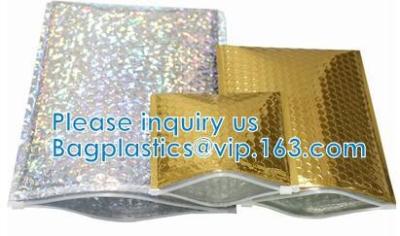 Re-close Lipstick Mascara Travel Packaging, Bubble Padded Zipper Bag, Cushioned Postal Bags With Zipper