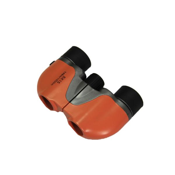 Flexible 5X15 Foldable Small Porro Binoculars Lightweight Bk7 Prism For Camping