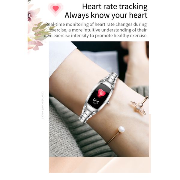 Eraysun Hot Sales H8pro Fashion Women Smartwatch for Android IOS Tracker Pressure Lady H8 Pro Smart Watches