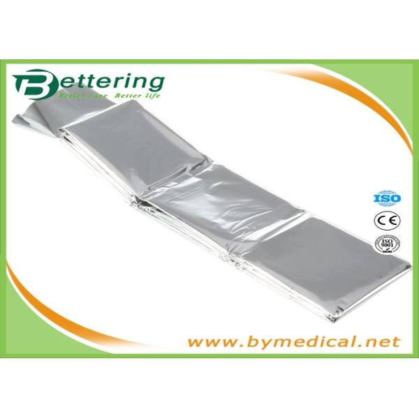 Outdoor Emergency Survival Rescue Blanket , Silver First Aid Foil Blanket