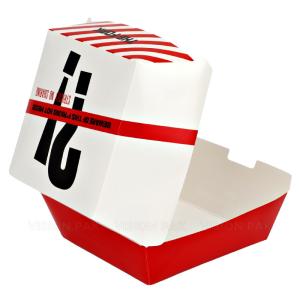 Customized biodegradable cardboard food packaging burger box