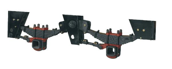 10 9 8 Leaf Trailer Springs IATF 2 Axles Mechanical Suspension European HJ28 Series