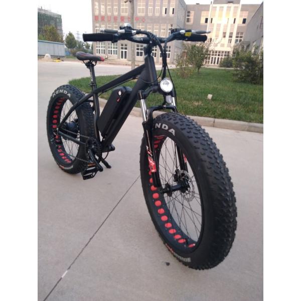 48V 500w Geared Motor Cycling Electric Fat Bike High Torque , Wheel Size 26x4.0