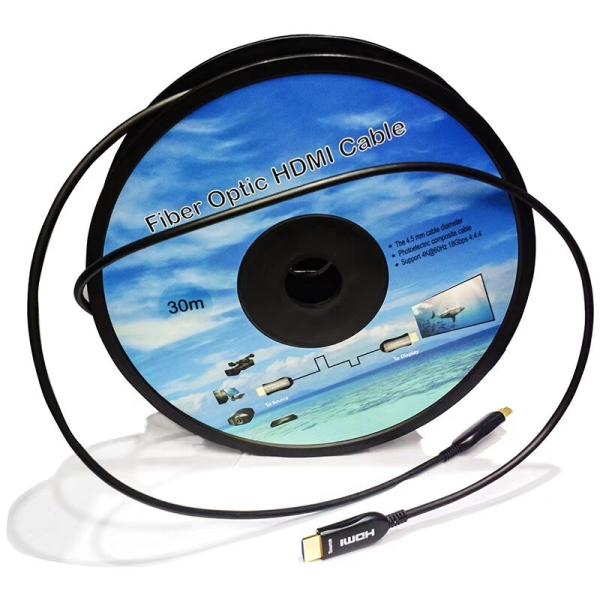 HDTV  cable 2.0 Without chip  2.0V 4K*2K 18 Gbps Fiber Optic PVC HDTV 4k@60Hz  5M-50M
