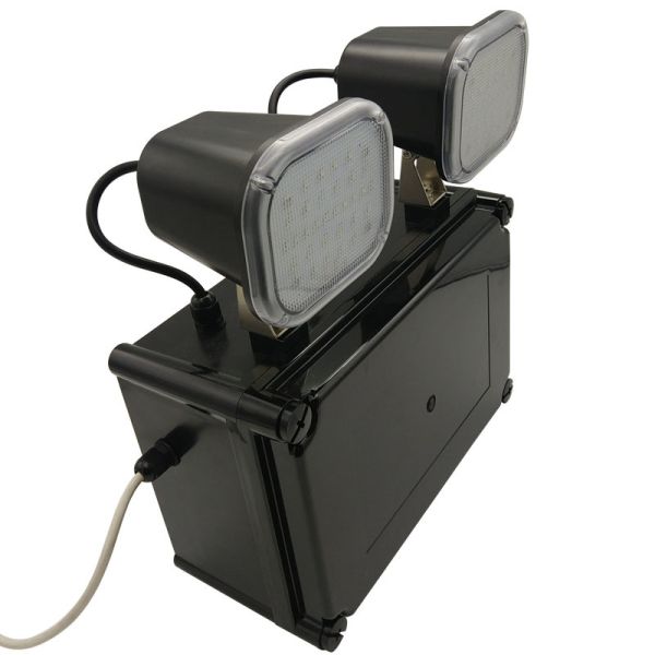 220V Input 2x6W Twin Spot LED Emergency Light 3 Years Warranty 50000 Hours Lifespan
