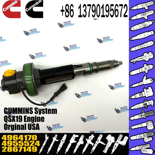 Do motor 4964170 injetor de combustível comum 4955524 do trilho QSK19 diesel 2867149 4955527 2882079 4964173