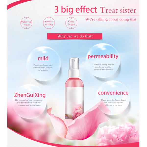 Private Label Pure Rose Water Facial Toner , Brightening Facial Toner Herbal Material