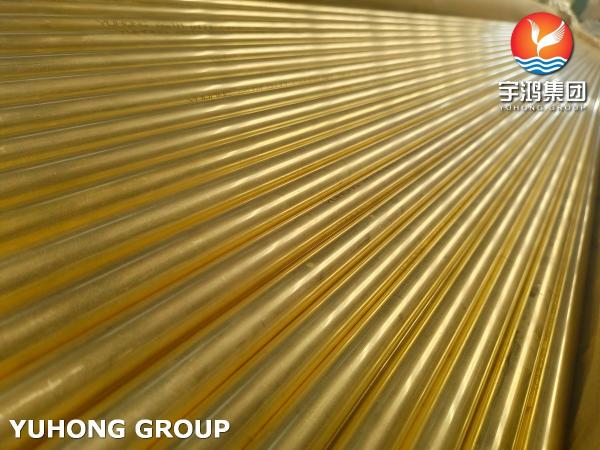 ASTM B111 C44300 O61 Admiralty Brass Tube Seamless Copper Heat Exchanger Tube