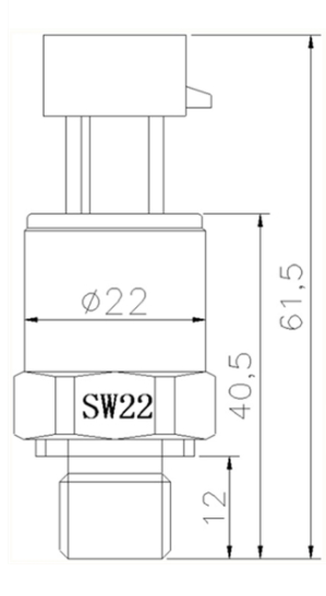 Small Anti Corrosion Ceramic Pressure Transmitter Packard For Truck