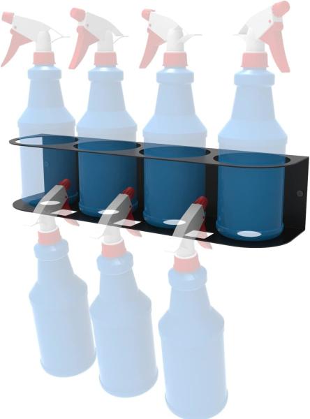 Effortless Steel Spray Bottle Holder Suitable for Garage and Home 33.6cm x 10cm x 9cm
