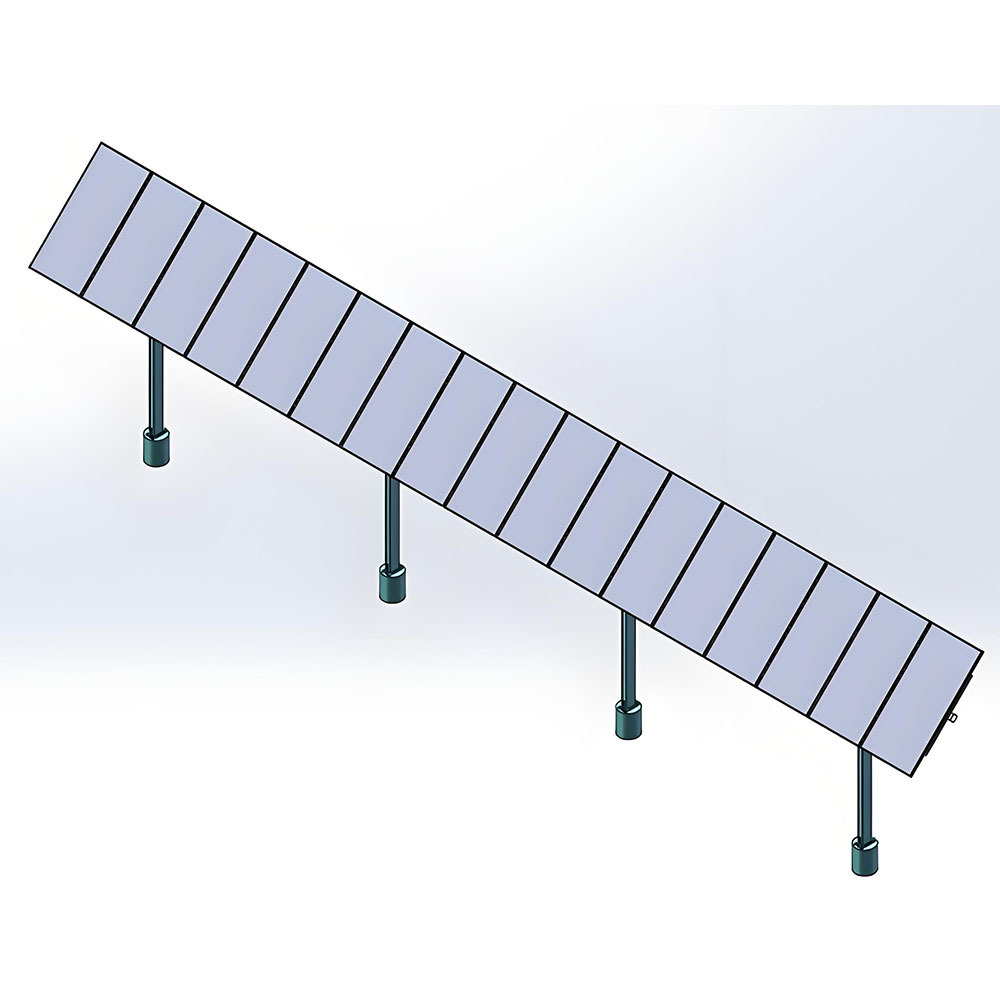 40 Panels Single Axis Solar Tracker 40P Single Axis Solar Tracking System