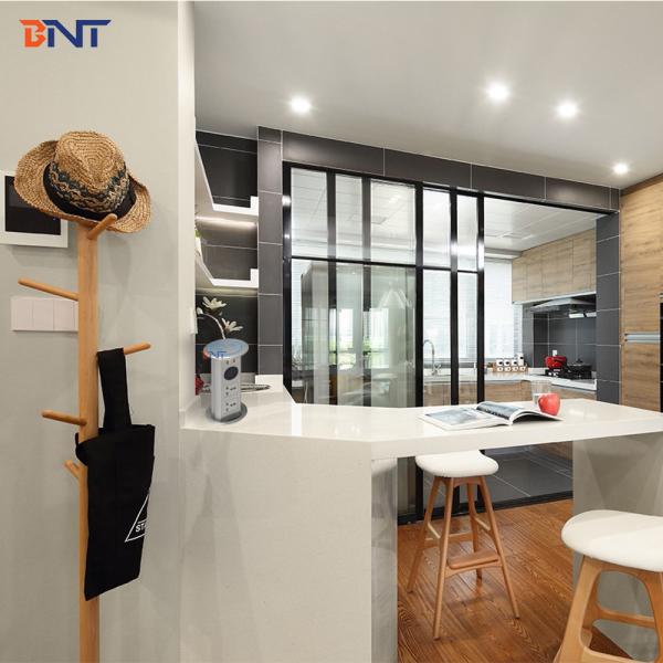 BNT touch pop up desktop socket with mini jack speaker and wireless charger electrical power sockets