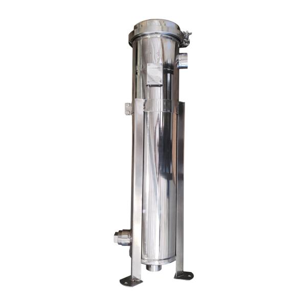 62KG Construction Works 304 Stainless Steel Bag Filter Housing Dual Side or Bottom 2 Inch NPT Outlet 150 psi