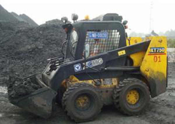 Bobcat Attachments Full Hydraulic Compact Wheel Loader , 70HP Power Loader Skid Steer