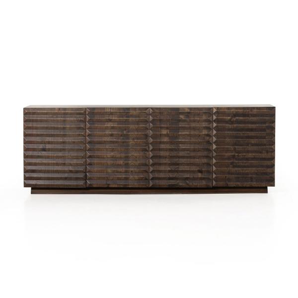 Vintage Solid Wooden Buffet Cabinet Sideboard Storage For Dining