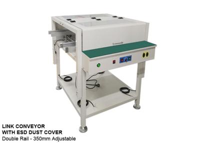 Correia transportadora PCB de trilho duplo aço inoxidável com proteção contra poeira ESD