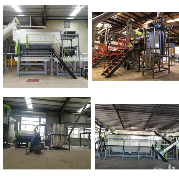 Electric Heating / Steam Heating Plastic Bottle Recycling Line Pet Bottle Washing Machine