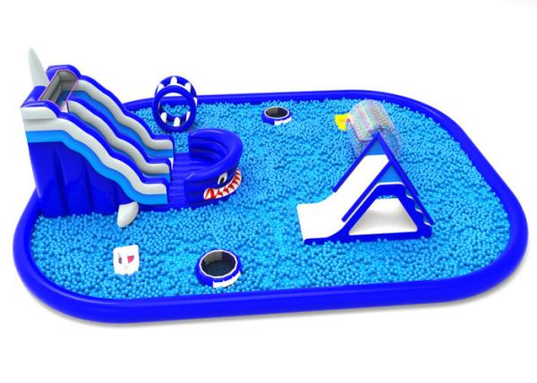 Children'S / Adult Giant Inflatable Water Park Bouncy Castle Digital Printing