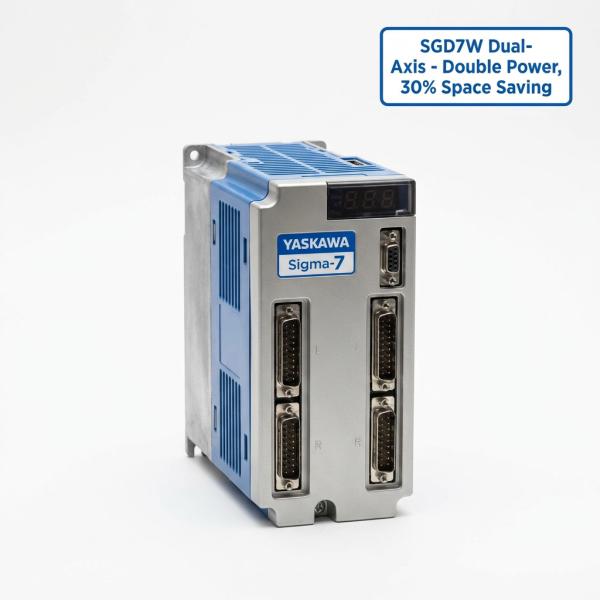 Yaskawa SGD7W Sigma-7 Dual-Axis Servo Drive | Space-Saving