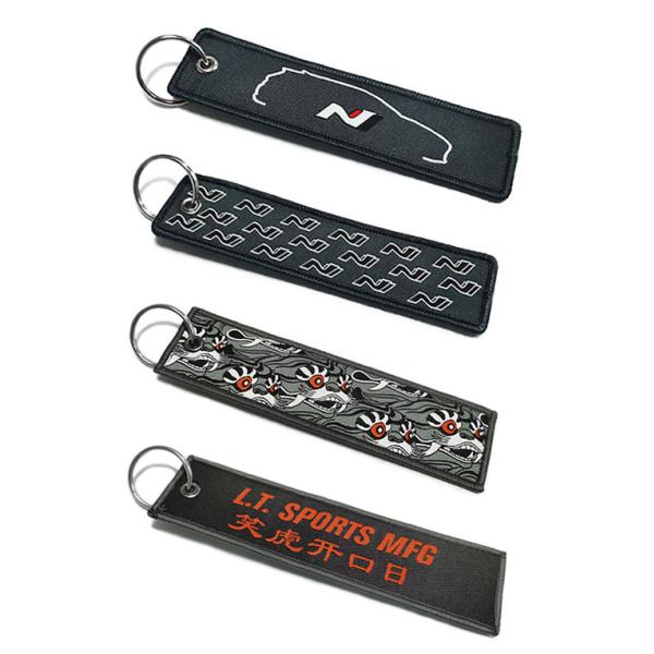 Washable персонализированный логотип Keychains, прочный сплетенный ключ обманывает