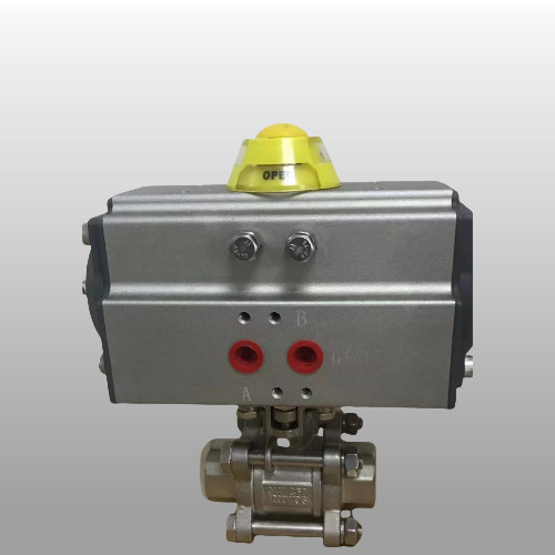 Hard Anodizing Pneumatic Ball Valve Stainless Steel 2 Way Pneumatic Valve