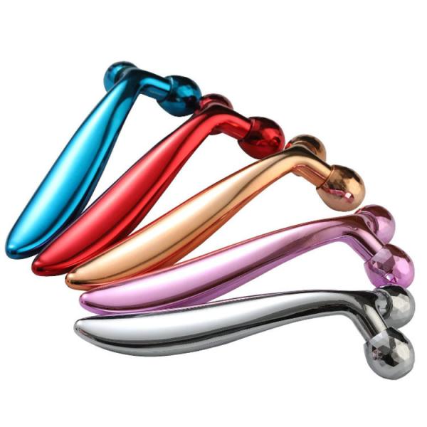 14.2*4.8*3.6CM Roller Size 360 Degree Rotating Face Massager for Wrinkle Removal