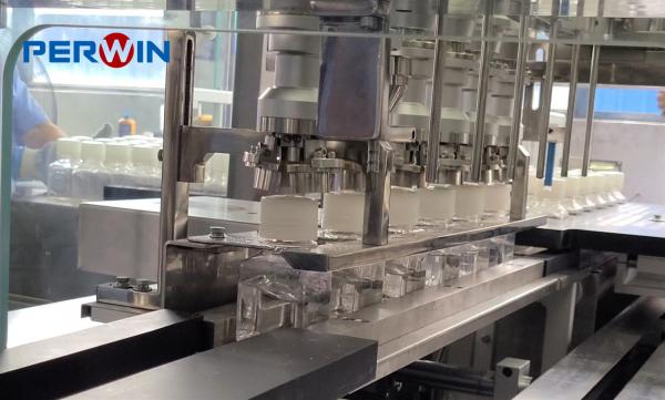 Máquina de enchimento de meios controlada por ecrã táctil PLC