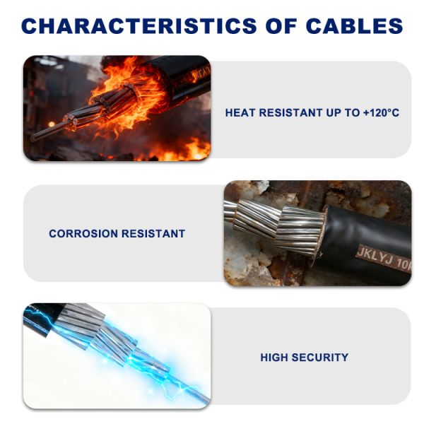 JKLYJ ABC Cable 10KV Steel Wire Armour Construction XLPE Armoured Cable