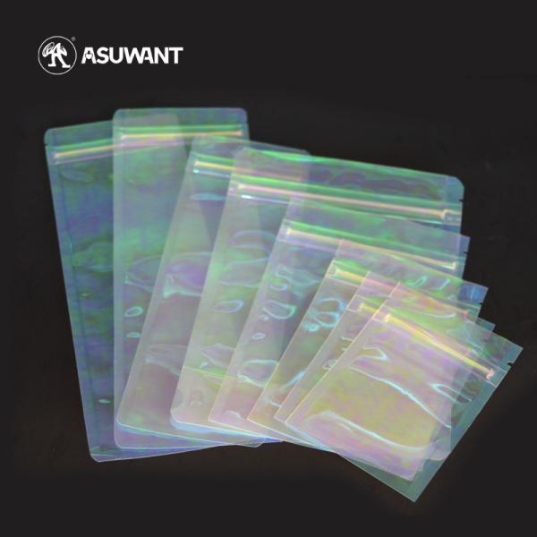 Ziplock Holographic Stand Up Pouch 3.5g Plastic Packaging Bags