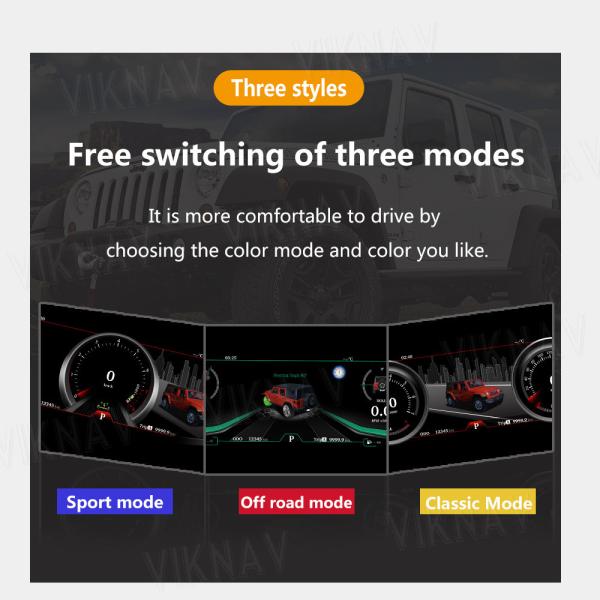 Digital Cluster Linux Screen Car Dashboard For Jeep Wrangler 2011-2017
