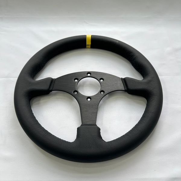 Universal 330mm Black Microfiber Leather Racing Steering Wheels 6x70mm PCD for Drift & Track Cars