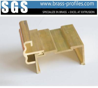Decorative Brass Extrusion Door & Window Frame Customized Sizes