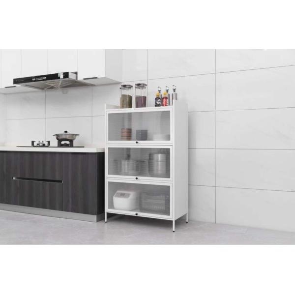 Multilayer Metal Kitchen Steel Storage Rack Shelf  0.5-1.0mm Thickness