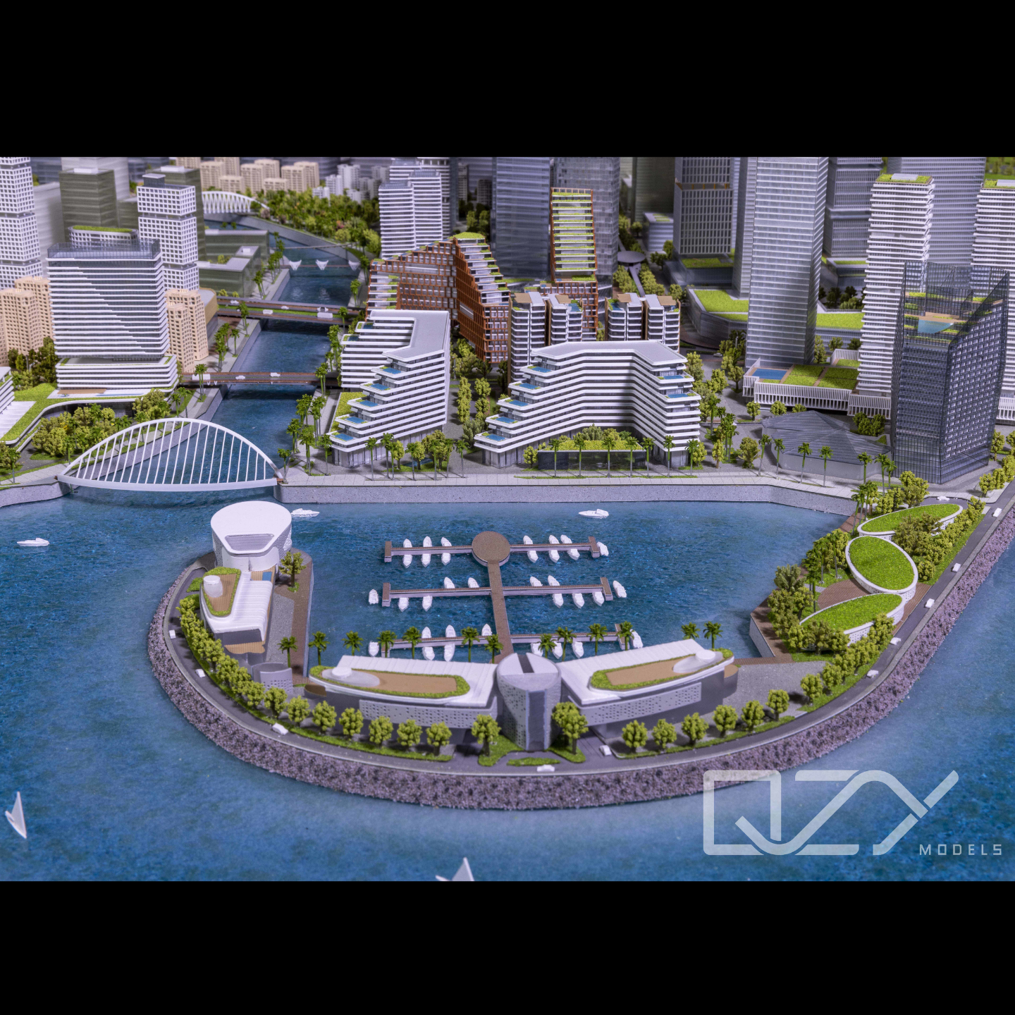 1:1250 Scale Sri Lanka Urban Planning Model with ABS Material and Handmade Craftsmanship