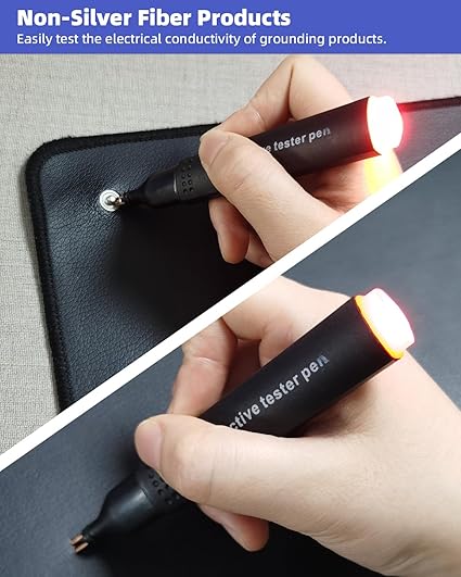 Grounding Test Pen for Earthing Mat Bed Sheet Conductive Testing Pen for Grounding Earthing Tester Pen