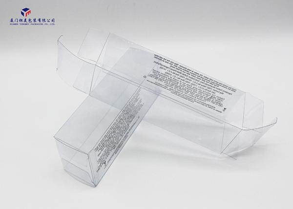 Rectangle Shape Clear PVC Packaging Boxes Two Ends Open Design Offset Printing