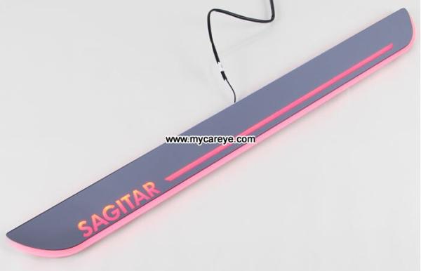 Volkswagen Sagitar car welcome light led Moving Door sill Scuff Pedal Lights