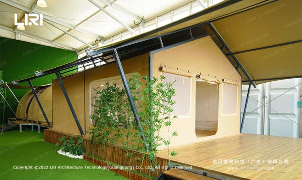 4.5x9M Outdoor Event Tents Luxury Steel Safari Hotel Desert Nomadic Lodge Tent For Camping