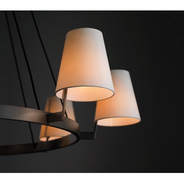 Modern Brass Suspended Pendant Light with Adjustable Height and 50000 Hours Lifespan for Kitchen and Restaurant