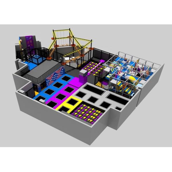 Commercial Grade Trampoline Indoor Playground Foam Zone Big Air Bag Dodge Ball