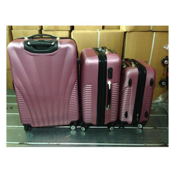 3 Pcs Luggage Travel Set Bag ABS Trolley Suitcase , ABS 4 Wheel Ultra Lightweight Suitcase