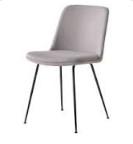 North American Style 150 Kg Fabric Dining Room Chairs Grey