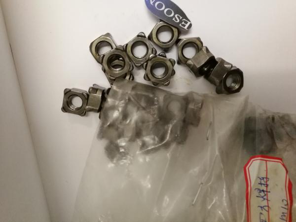 DIN928 Square weld nuts GB/T13680-92,M4~M16,Black surface,Carbon steel,Metric fastener