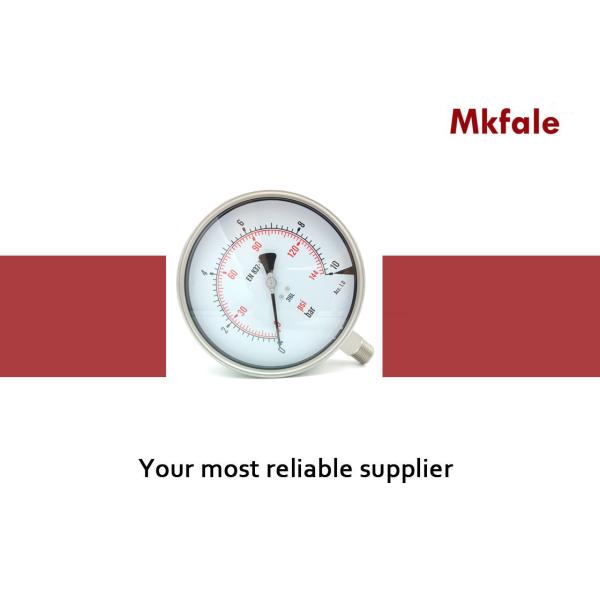 Манометр манометра 6 дюймов жидкостный с задней частью/дном СМСС 160мм