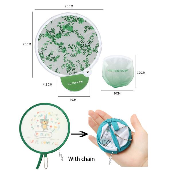 New Arrival Custom Foldable Nylon Flying Disc Folding Fan Flying Disc Fans Set