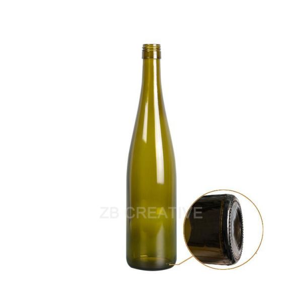 750ml Slim Hock Rhine Glass Bottle Screw Cap 518g Riesling Rose Wine 5716S-1
