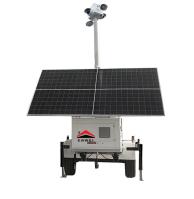 Low Power Consumption Solar Power 5G Camera Surveillance Trailer For Rural Surveillance