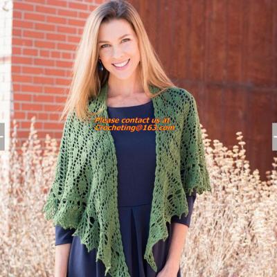Crochet Woman Poncho, Poncho, woman poncho, poncho wrap, Green Free Knitting Crochet Woman